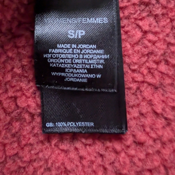 North Face Women's Red Sweater Fleece Jacket - Picture 6 of 7